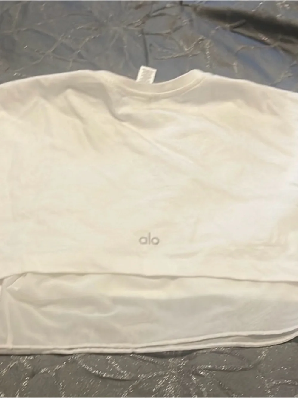 Cropped White Crewneck Tee - Basic Casual Top